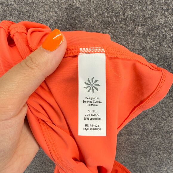 Athleta Skirt Women S Small Pink A-Lien Midi Gaphered Mid Rise Pull On Nylon - Picture 7 of 8